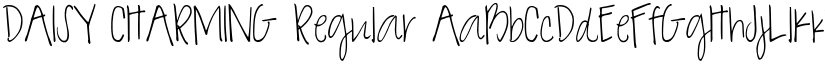 DAISY CHARMING Regular font