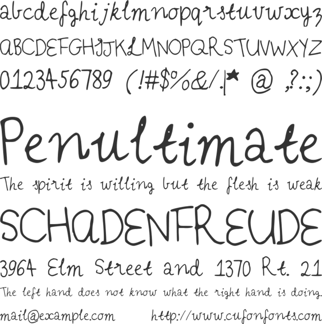 IYSVintageDresses font preview