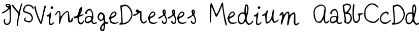 IYSVintageDresses Medium font