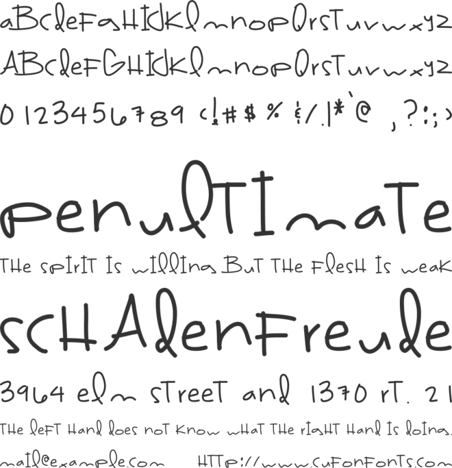 BrazilFood3 font preview