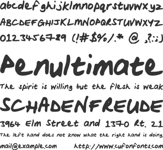 WoodsScript font preview