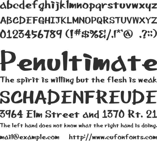 Bee Marker Ink font preview