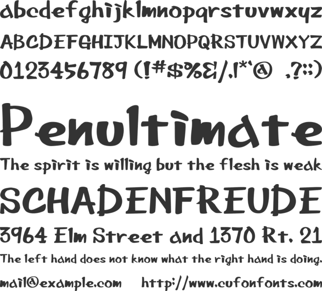 Bee Marker Ink font preview