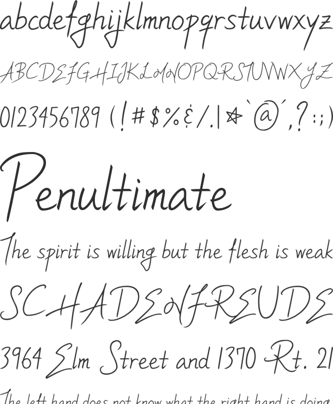 ylee MHIM font preview