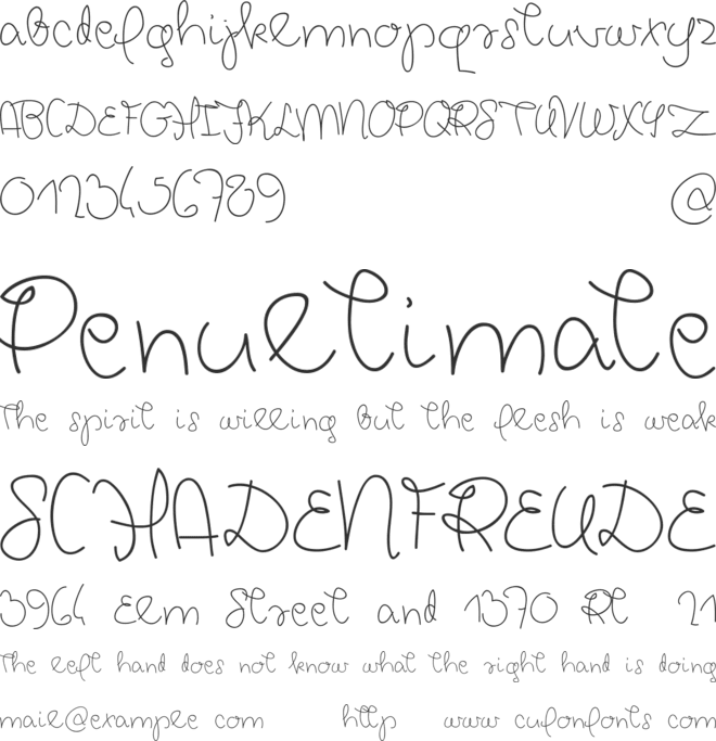 Chickpeas Demo font preview