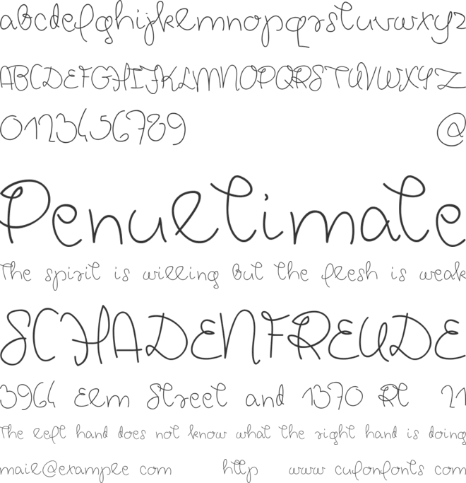 Chickpeas Demo font preview