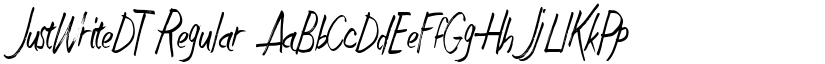 JustWriteDT font download