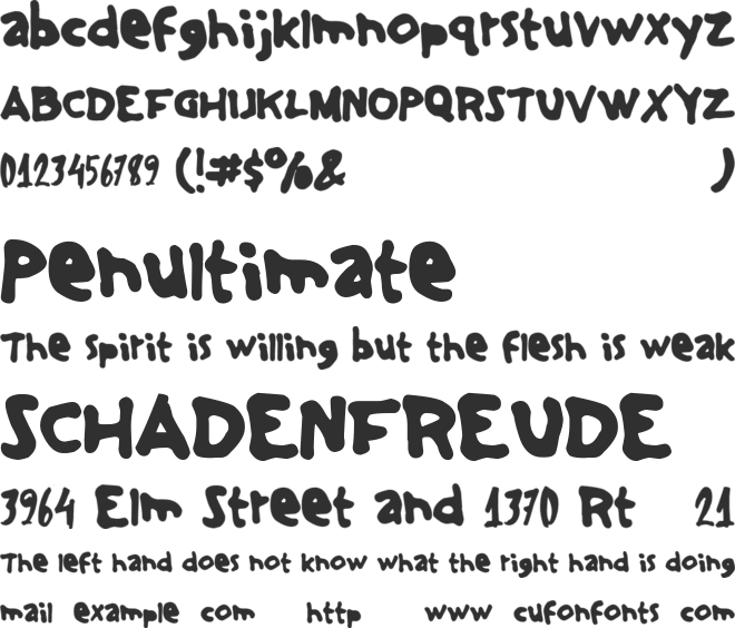 ThinkingAcademicDT font preview