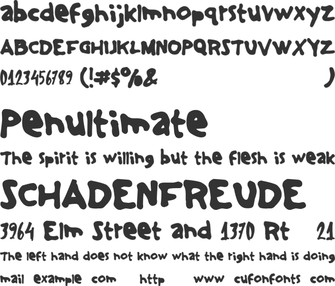 ThinkingAcademicDT font preview