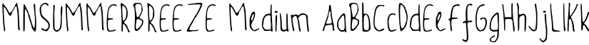 MNSUMMERBREEZE font download