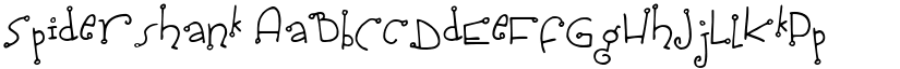 Spidershank font
