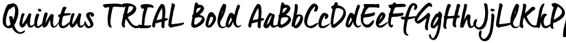 Quintus_TRIAL Bold font