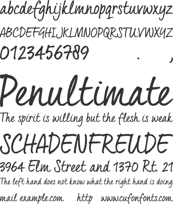 Quintus_TRIAL font preview