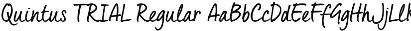 Quintus_TRIAL Regular font