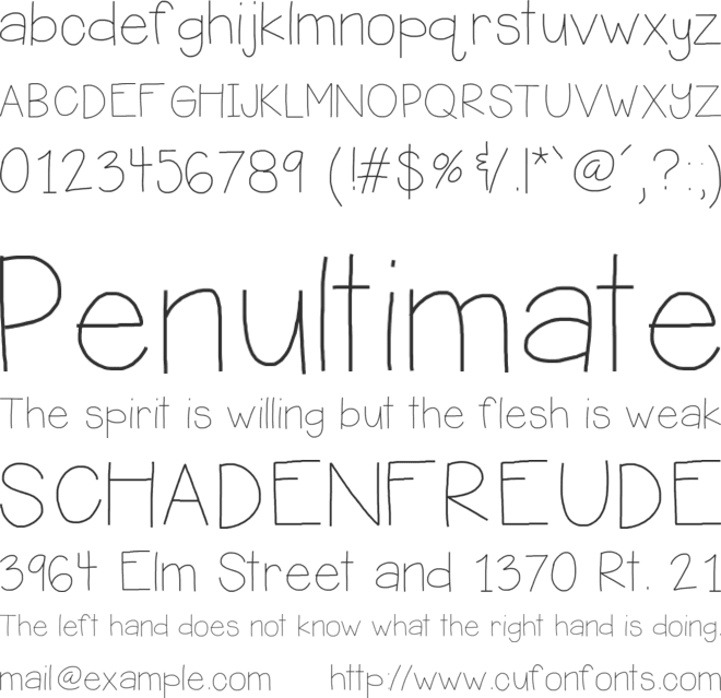 HelloEllie font preview