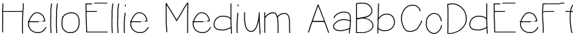 HelloEllie Medium font