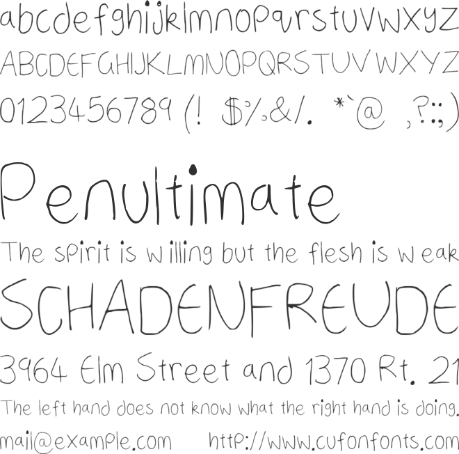 a neatish font font preview