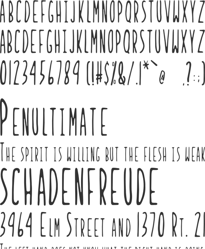 Ladybug font preview