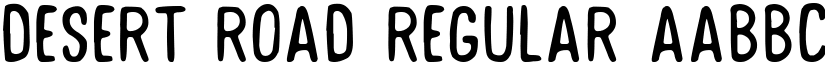 Desert Road Regular font