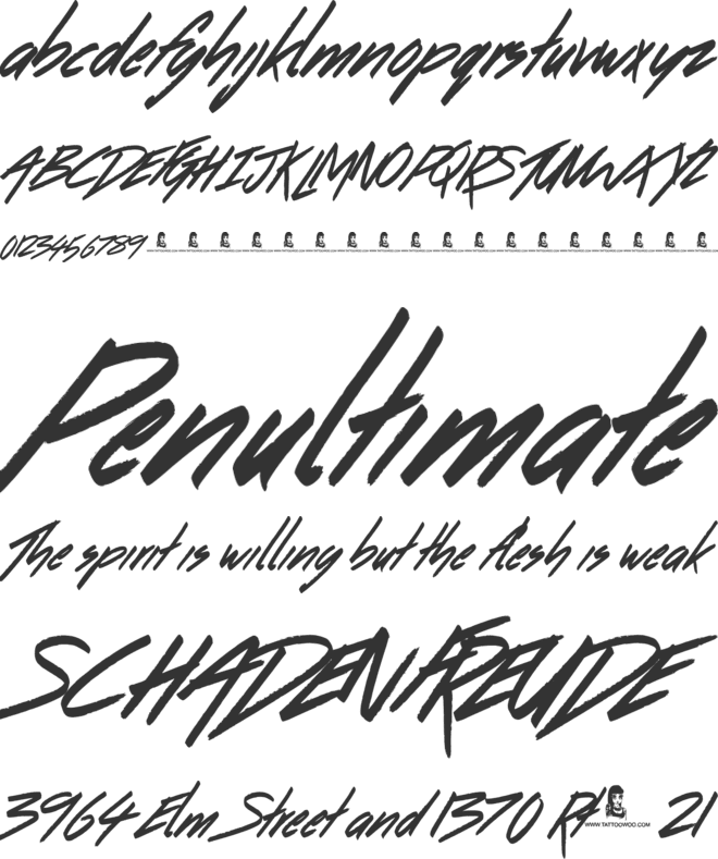 Dancing on the Beach font preview