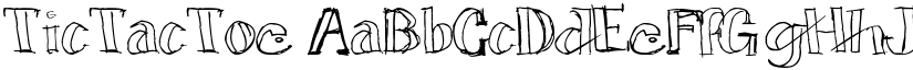 TicTacToe font download