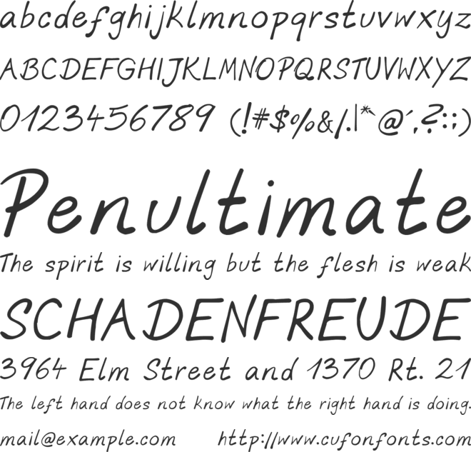 phitradesign INK font preview