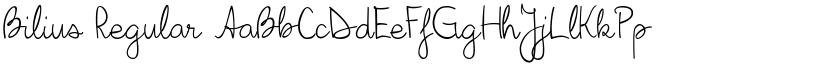 Bilius font download