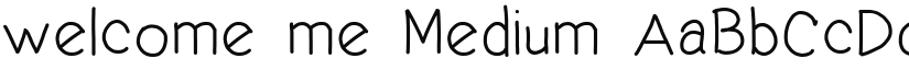 welcome me font download