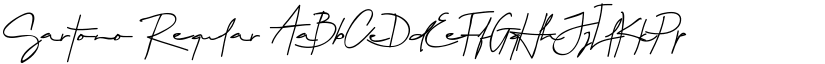Sartono Regular font