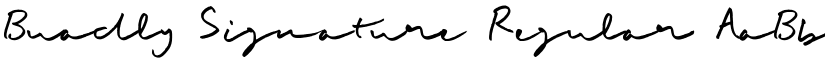 Buadly Signature font download