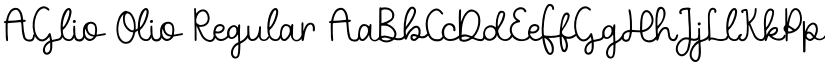 AGlio Olio Regular font