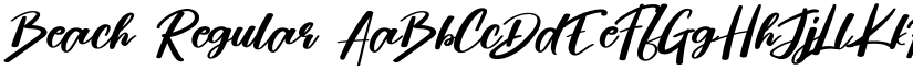 Beach Regular font