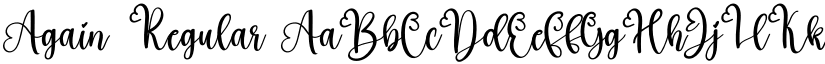 Again Regular font
