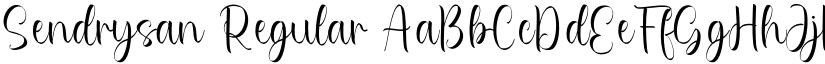 Sendrysan Regular font