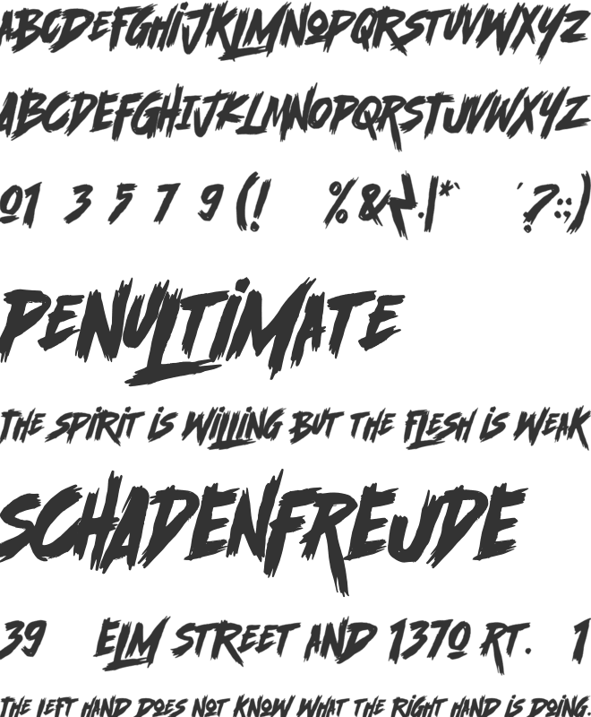 Scramble Storm font preview