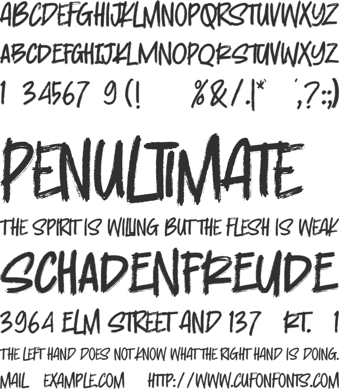 Relocation font preview
