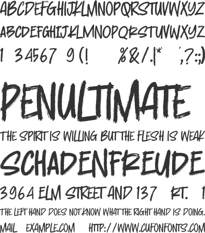 Relocation font preview