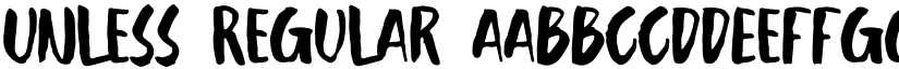 Unless Regular font