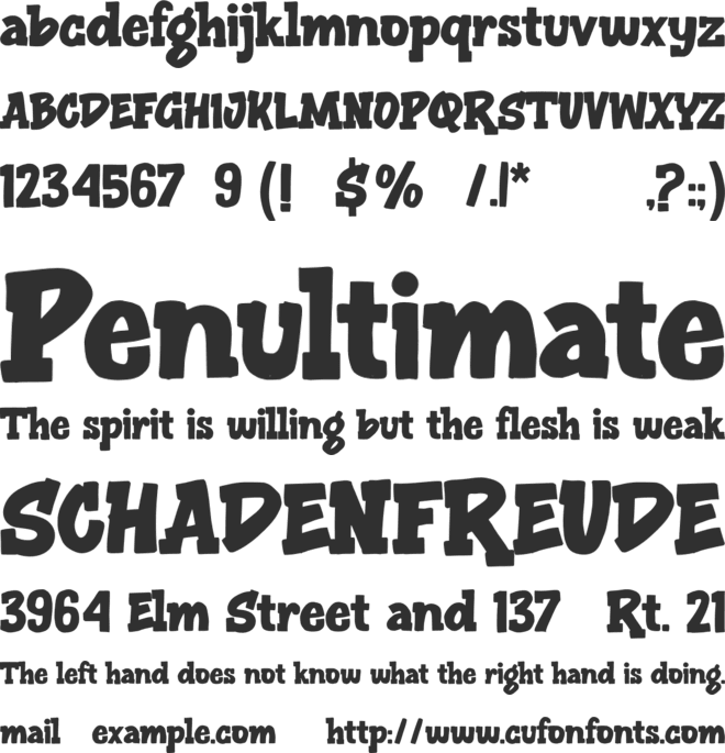 Squabslab font preview