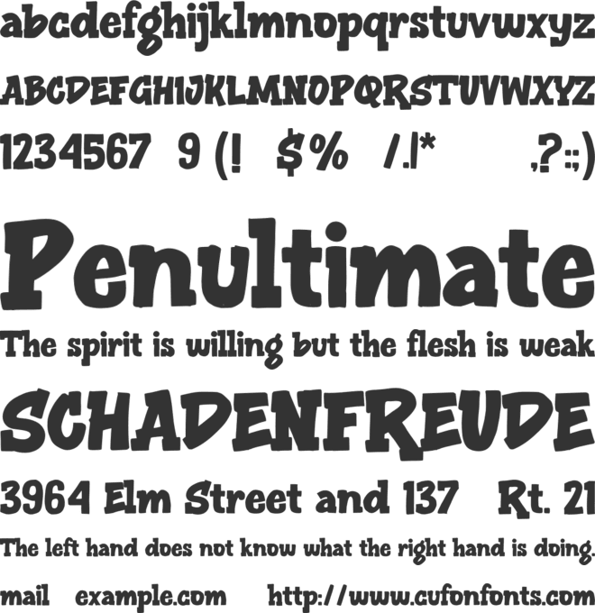 Squabslab font preview