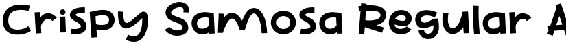 Crispy Samosa Regular font