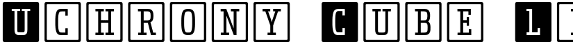 Uchrony Cube Light font