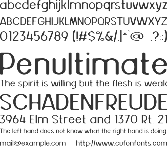 Juice Avocado font preview