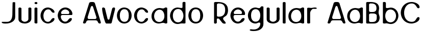 Juice Avocado Regular font