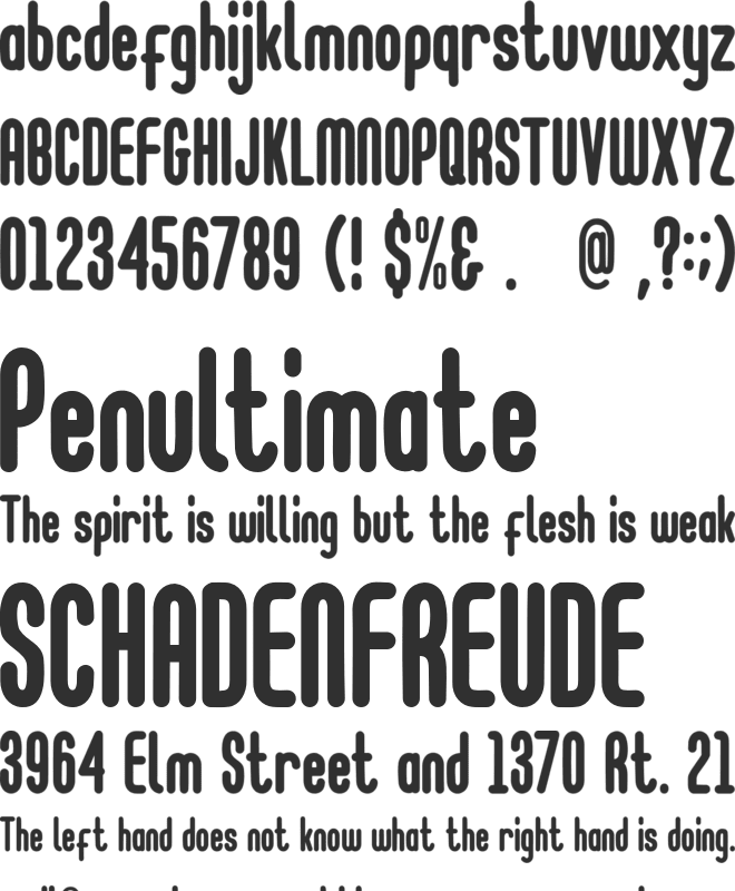 Juice Pineapple font preview