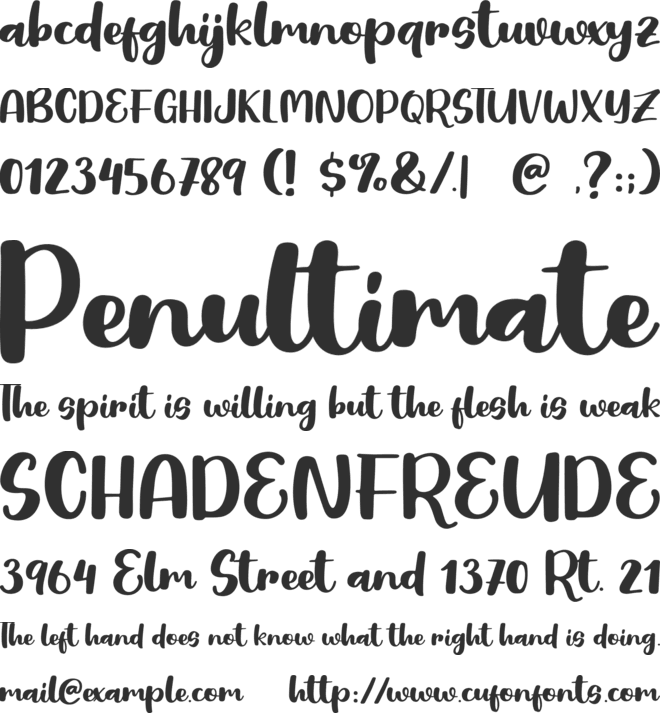 Cute Egg font preview