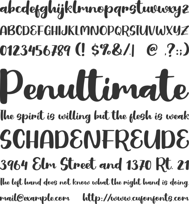 Cute Egg font preview