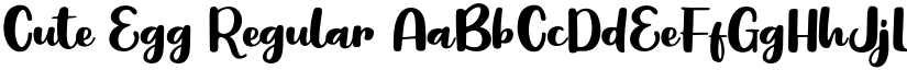 Cute Egg Regular font