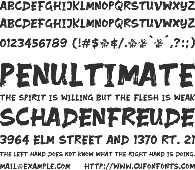 Grouns font preview