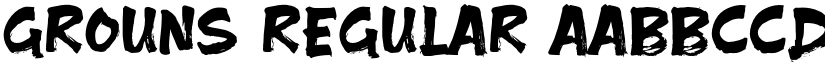 Grouns Regular font